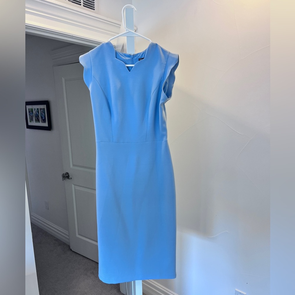 Maggy London Blue Midi Dress - 8